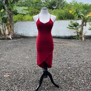 Vintage Forever 21 Red Halter Dress